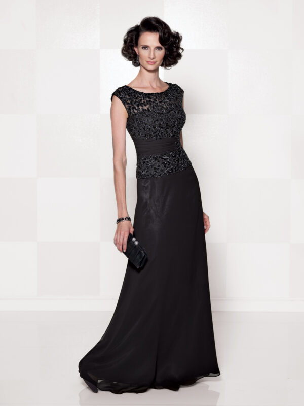 114657 cameron blake mother of the bride or groom dress black