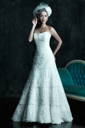 front view of C243 wedding dress by Allure Couture