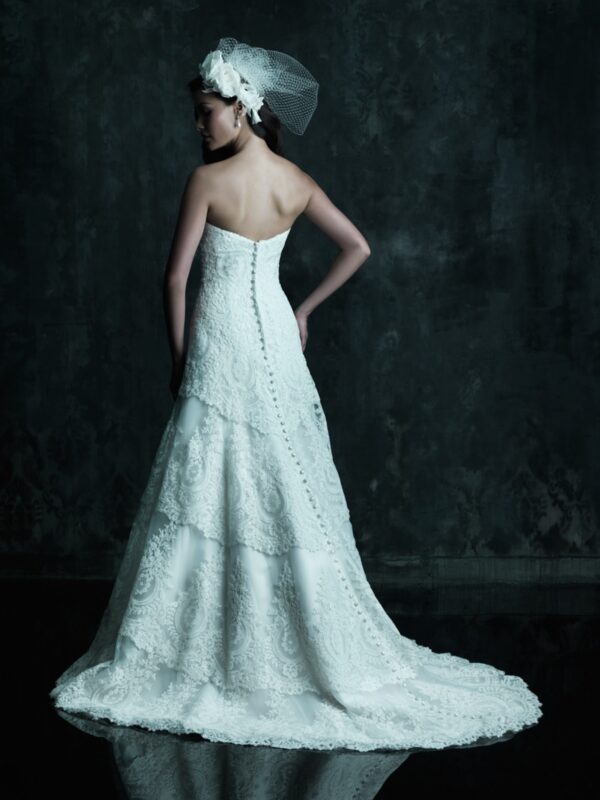 Back view C243 wedding dress by Allure Couture