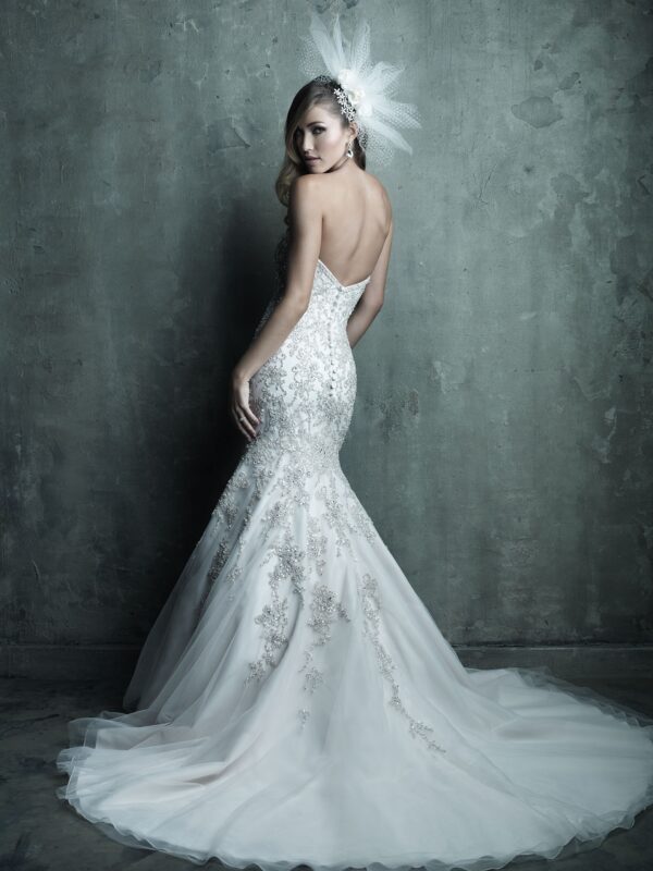 c283 allure couture wedding dress back view