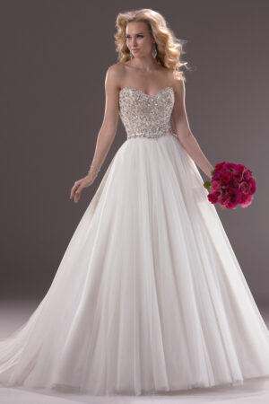 Front view of Esme wedding dress by Maggie Sottero