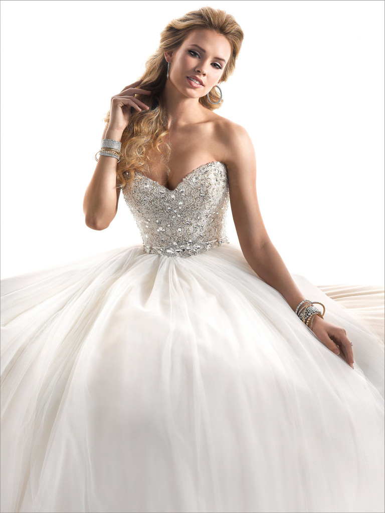 Rhinestone Top Wedding Dress