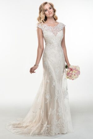 Front view of Francesca wedding dress by Maggie Sottero