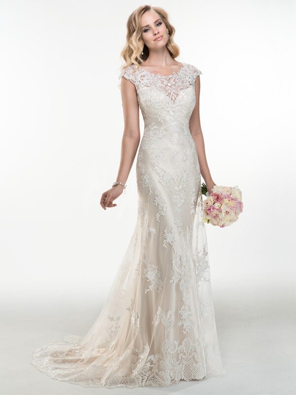 Front view of Francesca wedding dress by Maggie Sottero