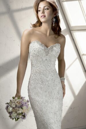 Front view of Lanie wedding dress by Sottero & Midgley