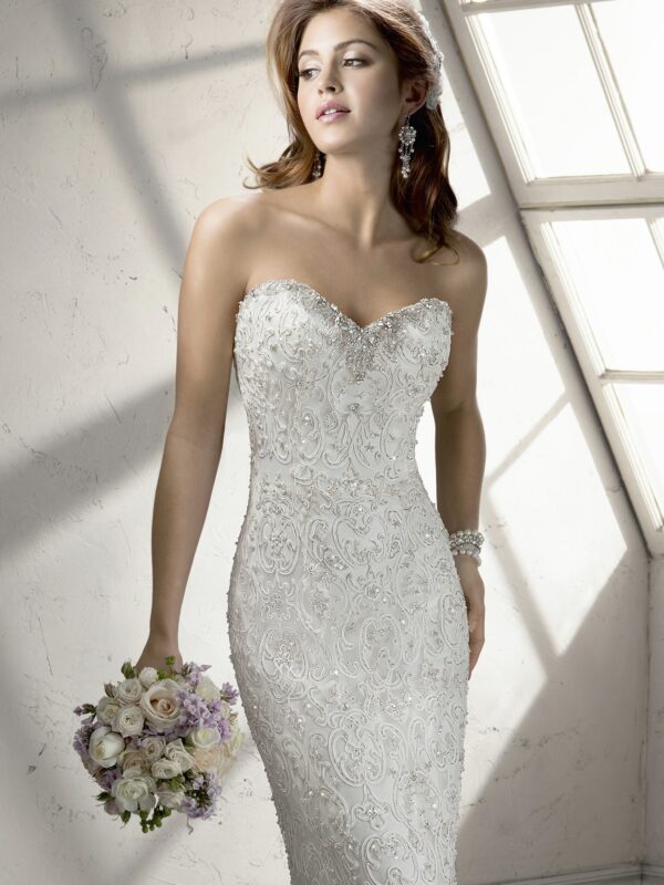 Front view of Lanie wedding dress by Sottero & Midgley