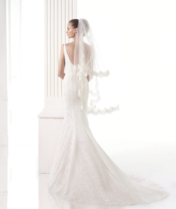 Maricel wedding dress by Pronovias back view