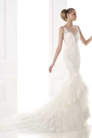 front view of Marla wedding dress by Pronovias