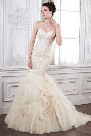 Paulina wedding dress by Maggie Sottero front view