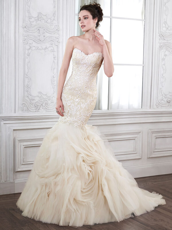 Paulina wedding dress by Maggie Sottero front view