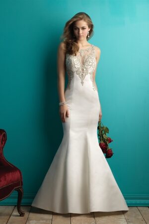 9252 Allure Wedding Dress Front View