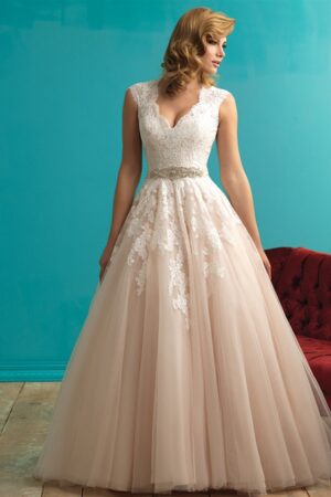 front view of 9272 wedding dress by Allure Bridal Dress