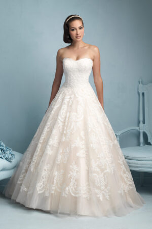 9217 Allure Wedding Gown Front View