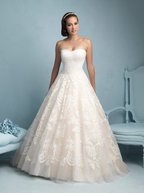 9217 Allure Wedding Gown Front View