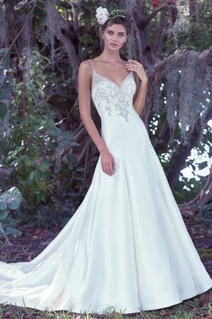 front view of Kimberly wedding dress by Maggie Sottero