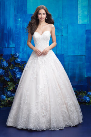 9413 Allure wedding dress front view