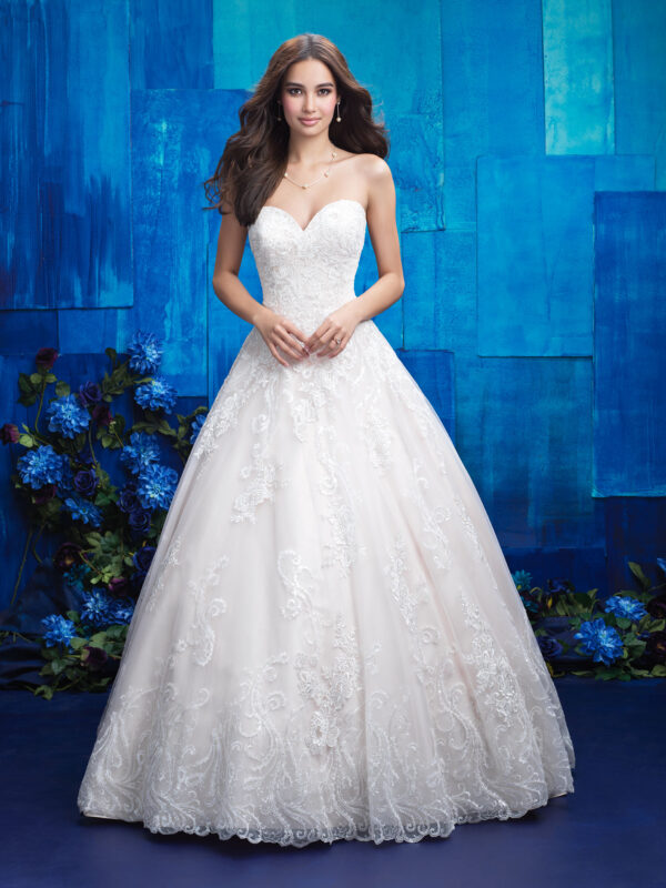 9413 Allure wedding dress front view