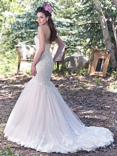 Maggie Sottero Lansing 6MZ220 back Precious Memories Bridal Shop