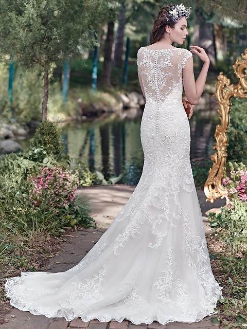 Maggie Sottero Mercedes 6MN268 back Precious Memories Bridal Shop