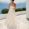 8921 wedding dress by Justin Alexander back view