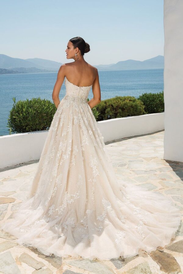 8921 wedding dress by Justin Alexander back view