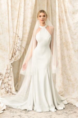 9905 wedding dress by Justin Alexander front view