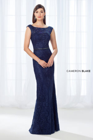 118687 Cameron Blake mother of the bride or groom dress navy