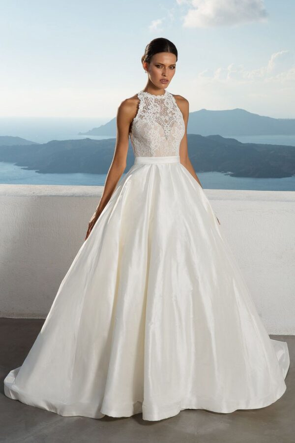 front view of 88001D wedding dress by Justin Alexander