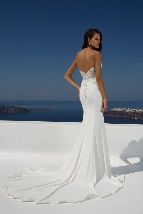 88004 wedding dress by Justin Alexander back view