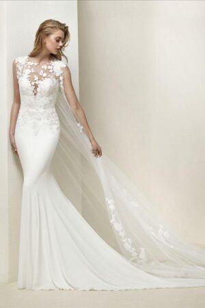 Drail wedding dress by Pronovias Bridal