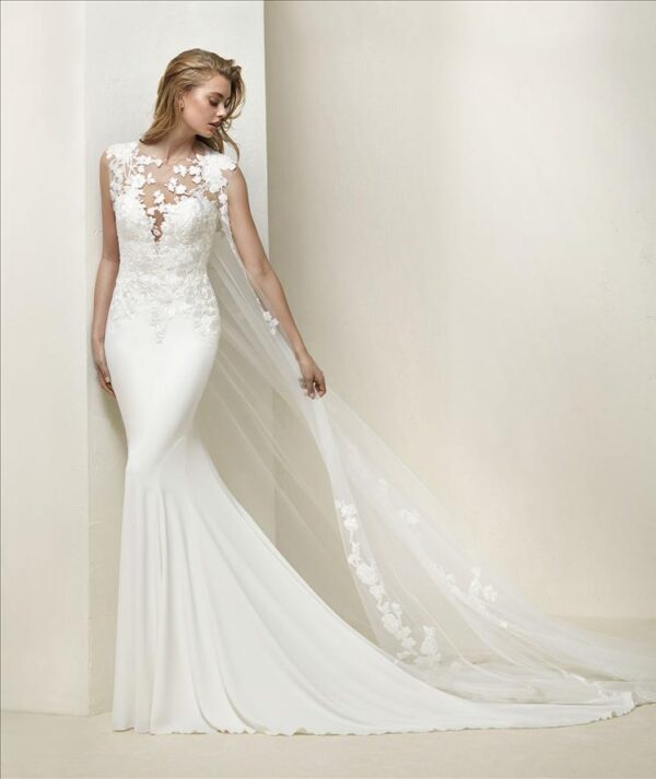 Drail wedding dress by Pronovias Bridal