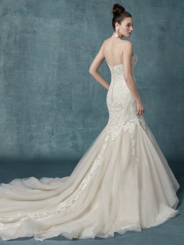 Alistaire by Maggie Sottero wedding dress back view