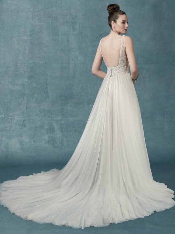 Mylene Marie by Maggie Sottero wedding dress back view