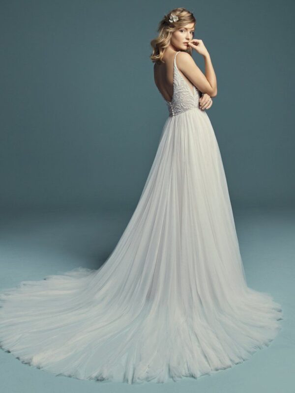 Charlene by Maggie Sottero wedding dress back view