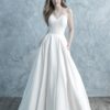 9677 by Allure front view wedding dress