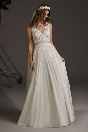 Comet wedding dress by Pronovias Bridal