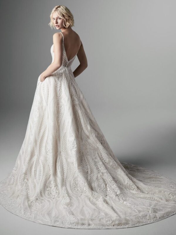 Sottero and Midgley Roxanne wedding dress back view