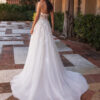 Leda wedding dress by Pronvias Bridal back view