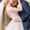 d2603 wedding dress by essense of australia close up real view