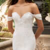 Dante wedding dress by Pronovias Bridal close up front