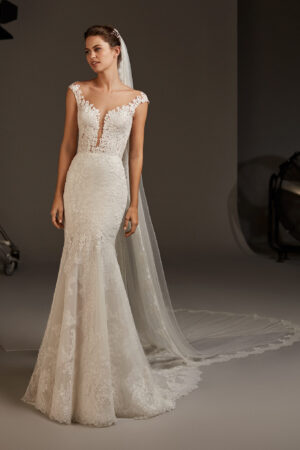 Despina wedding dressby Pronovias bridal alt view 2