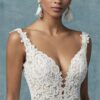 Kelsey by Maggie Sottero wedding dress close up