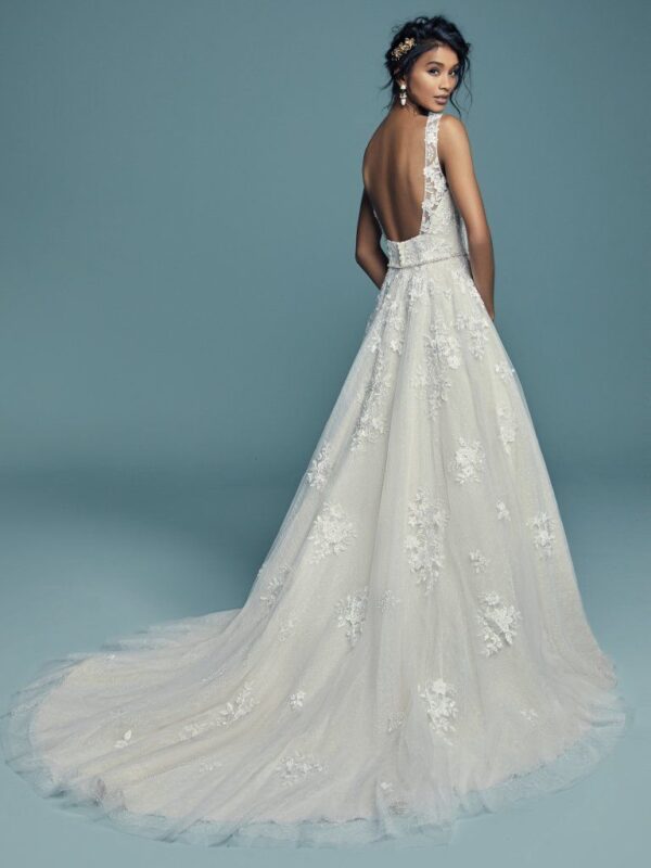 Meryl Lynette wedding dress by Maggie Sottero back view