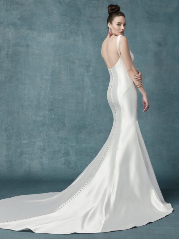 Teagan, maggie sottero wedding dress back 2