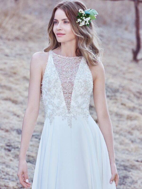 Maren Wedding Dress by Maggie Sottero close up