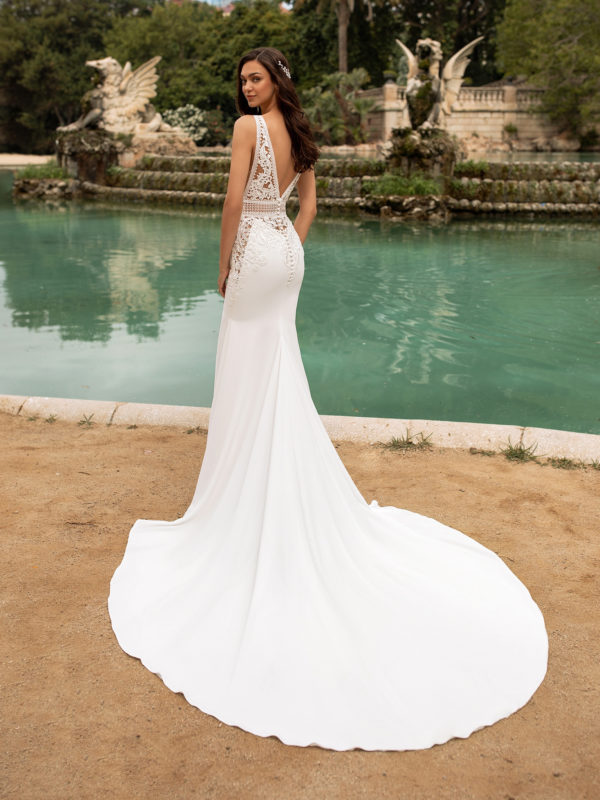 Emily wedding dress by Pronovias Bridal back view