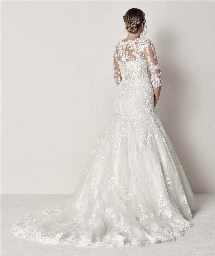Evelyn Size 30 Pronovias Bridal Wedding Dress On SALE ⋆