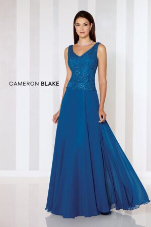 116654 Cameron Blake mother of the bride or groom dress persian blue