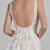 Erma wedding dress by Pronovias close up back view