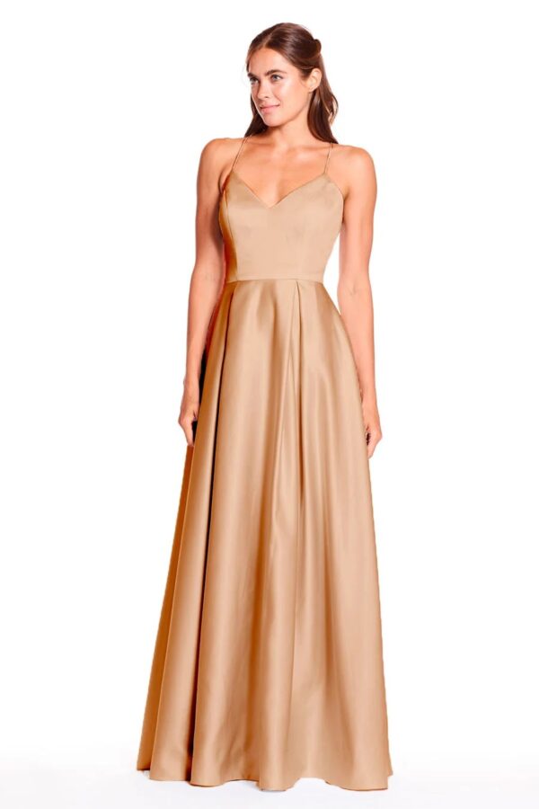 1940 bridesmaid dress by Bari Jay front view